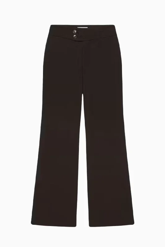 Frame Denim Le Hardy Wide Leg Trouser - Black