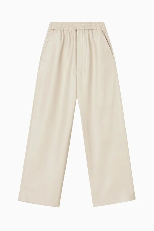 Nanushka Odessa Vegan Leather Pant - Cream