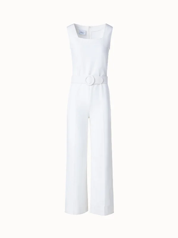 Sleeveless Jumpsuit in Signature Jersey