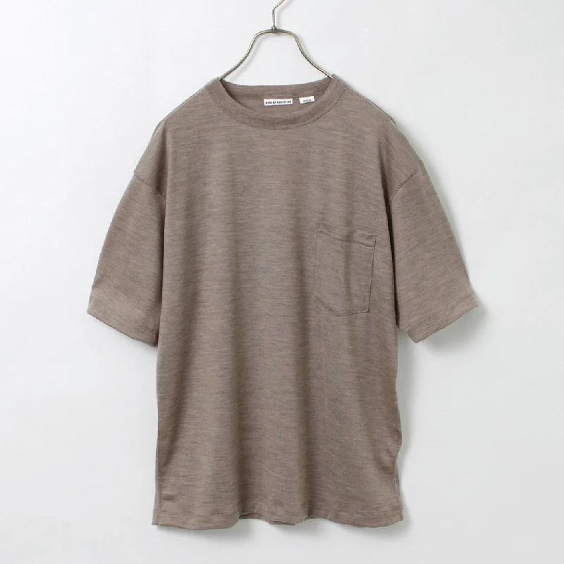 BURLAP OUTFITTER / Short Sleeve Merino Wool Pocket T-Shirt