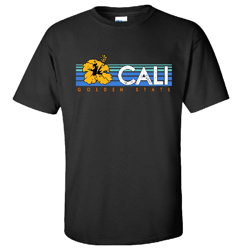 Cali Golden State Hibiscus Asst Colors T-shirt/tee