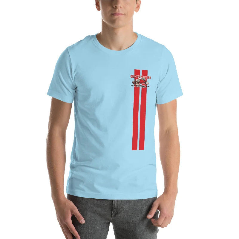 Grease Monkey Garage Le Mans Stripes Short-Sleeve Unisex T-Shirt