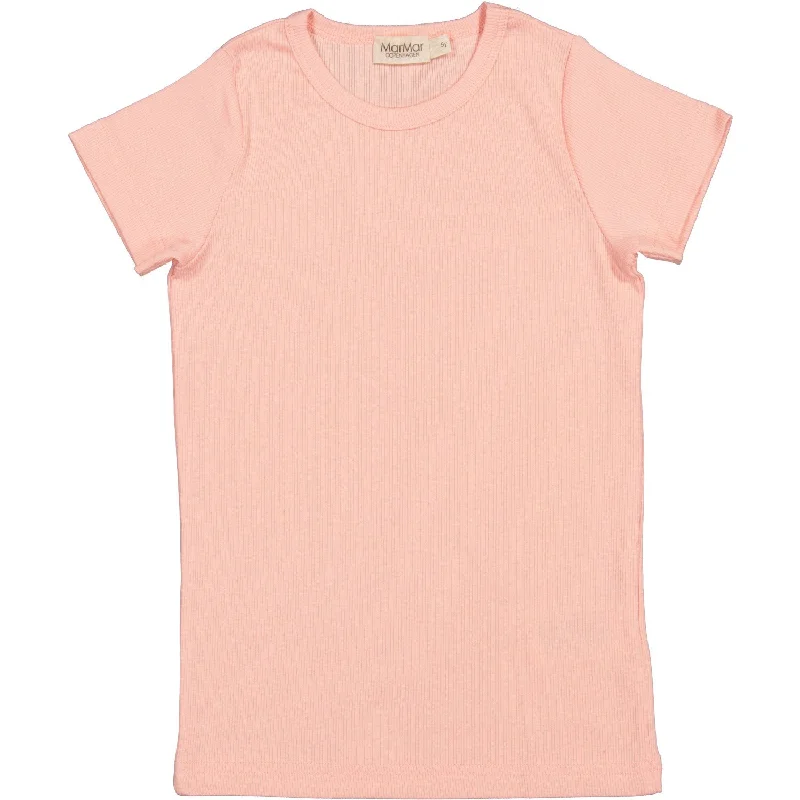 MarMar Modal Fine Rib Soft Coral Tago T-shirt