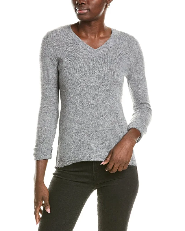 Forte Cashmere V-Neck Cashmere Sweater