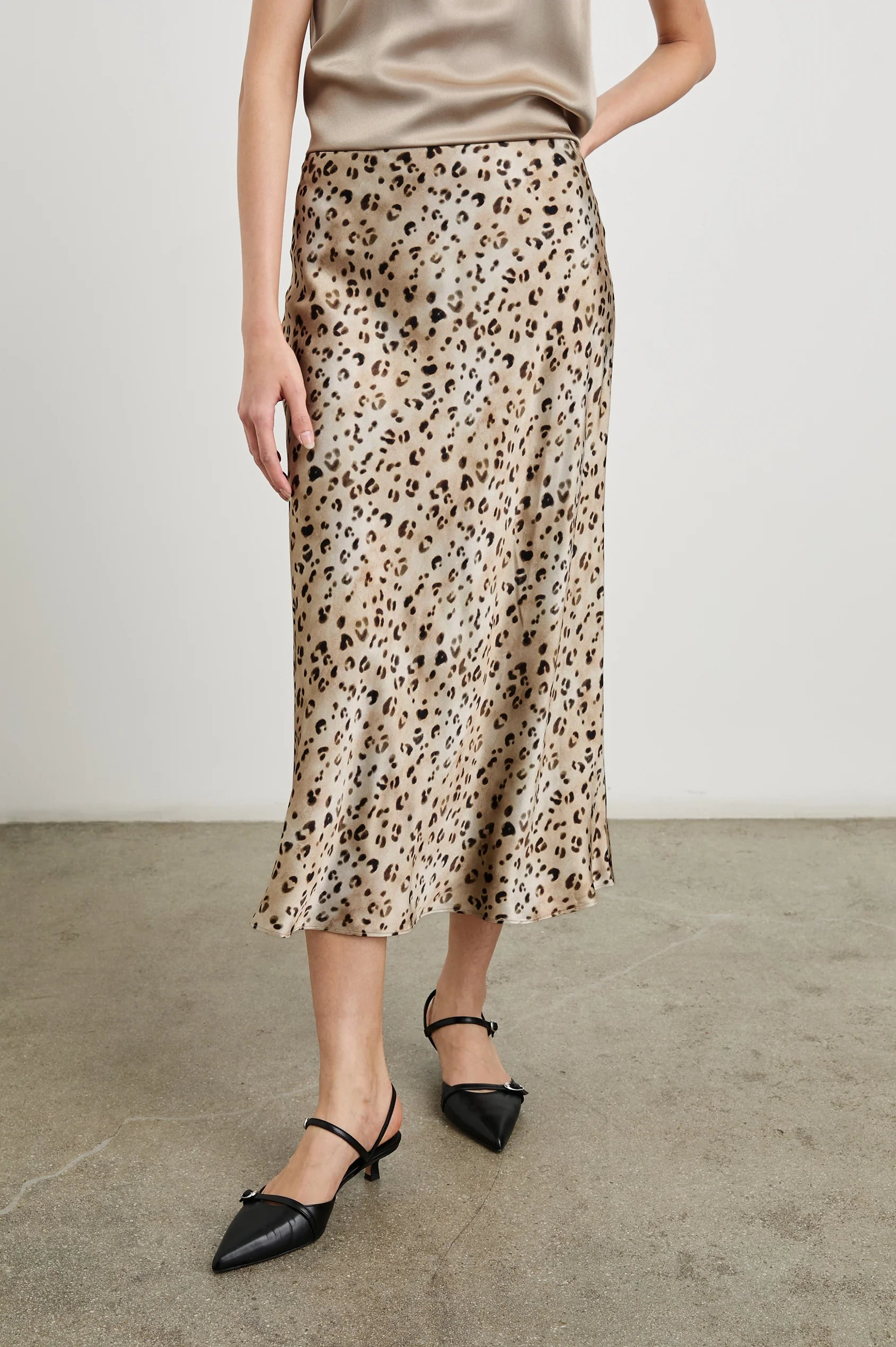 Anya Skirt ~ Champagne Leopard