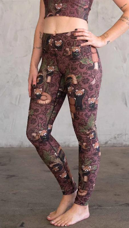 Red Panda - Full Length Triathlon Leggings - CUSTOM ORDER