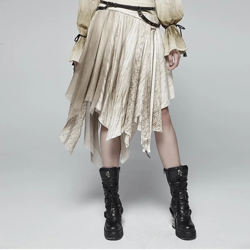 Women's Steampunk Multilayer Skirt Net Skirt