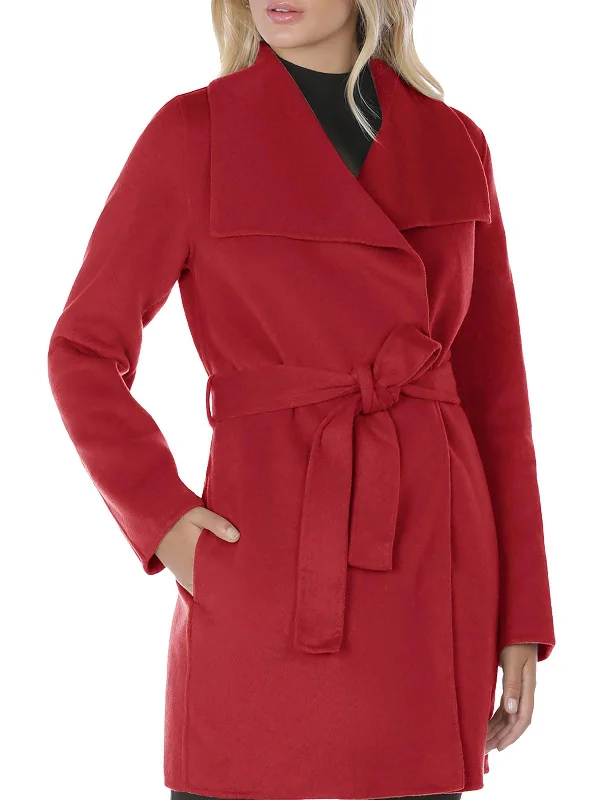 Ella Womens Wool Wrap Wool Coat