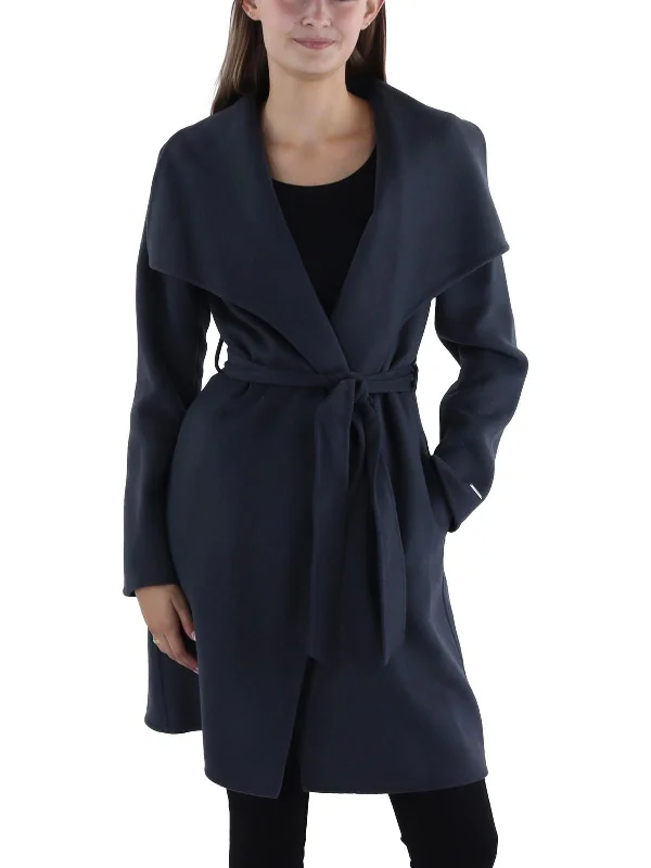 Ellie Womens Winter Wool Wrap Coat