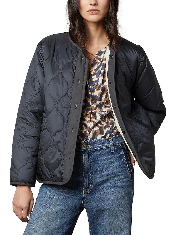 Marissa Womens Reversible Warm Quilted Coat