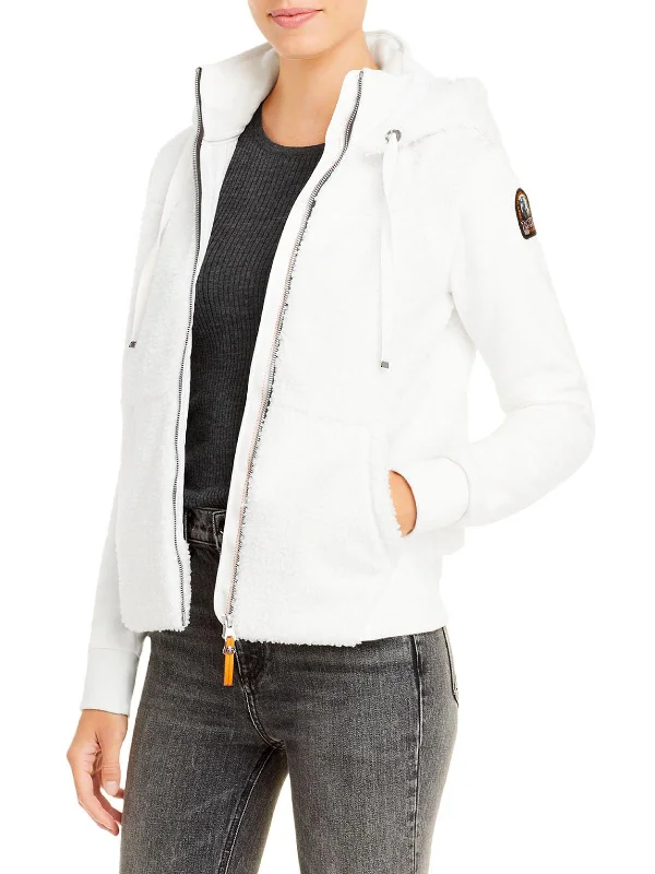 Moegi Womens Sherpa Lightweight Fleece Jacket