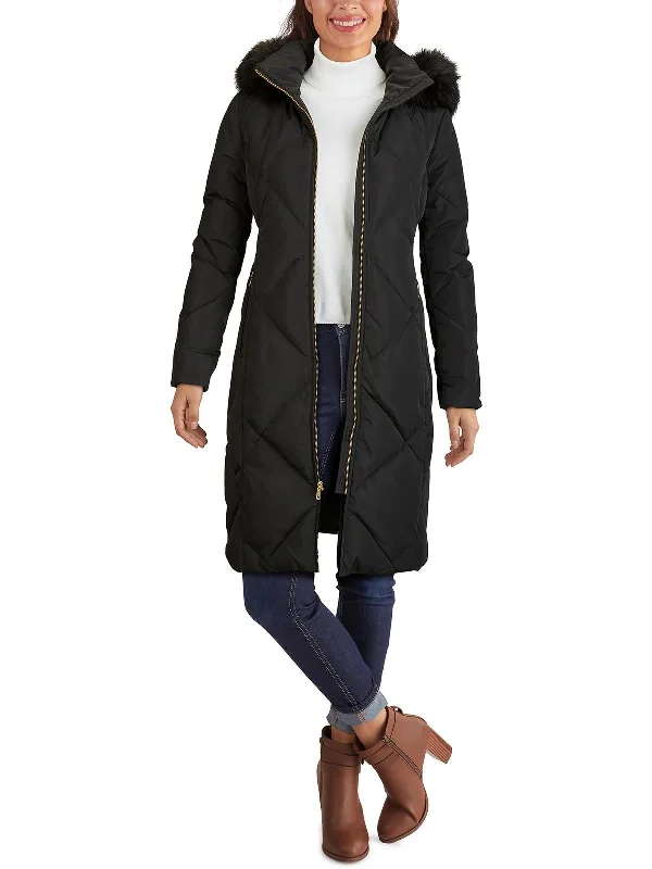 Womens Insulated Detachable Hood Down Coat