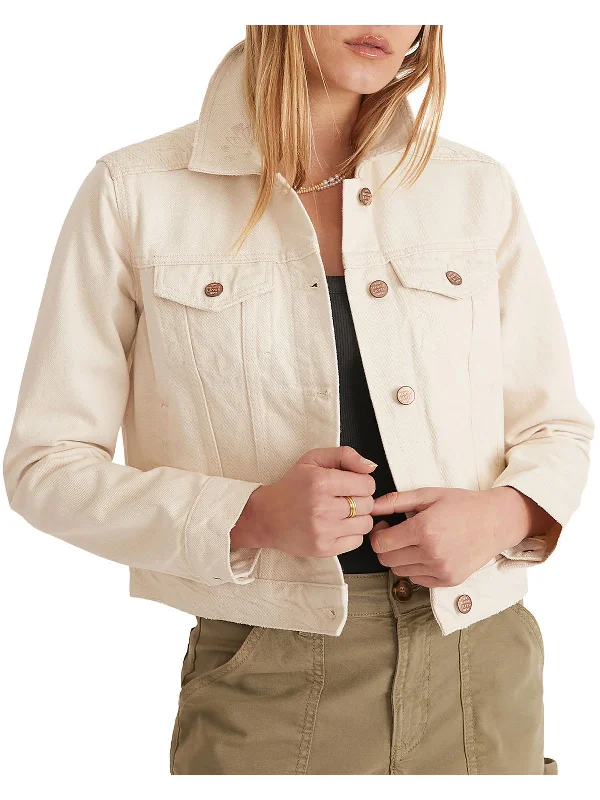 Womens Lightweight Short Denim Jacket