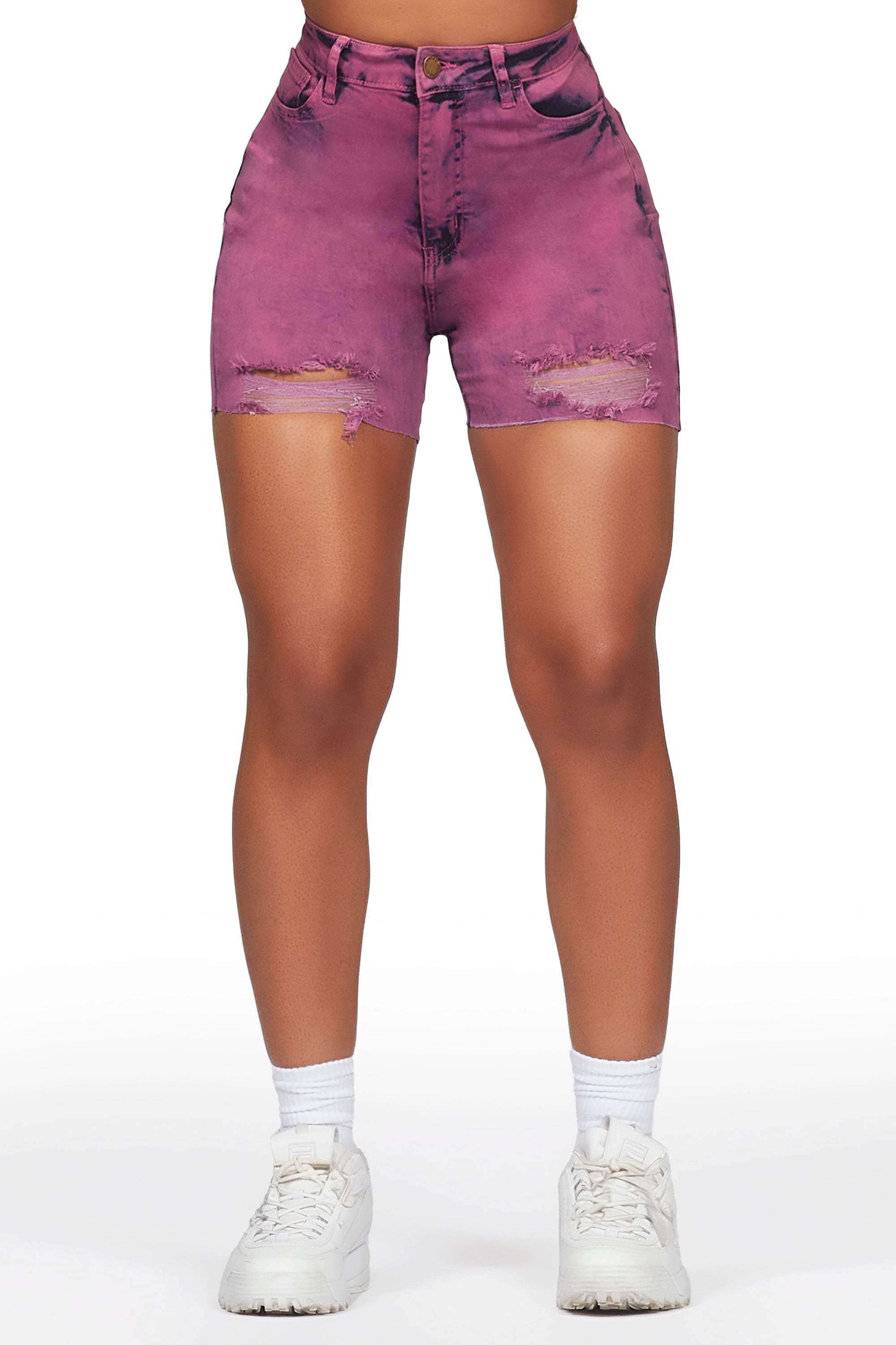 Faradee Purple Denim Short