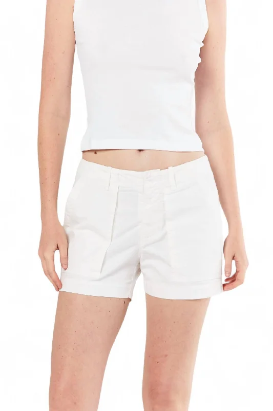 Utility Short In White