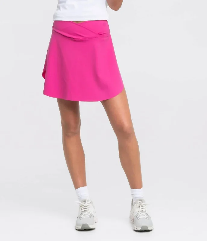 Your Serve Tennis Skort In Vivid Rose