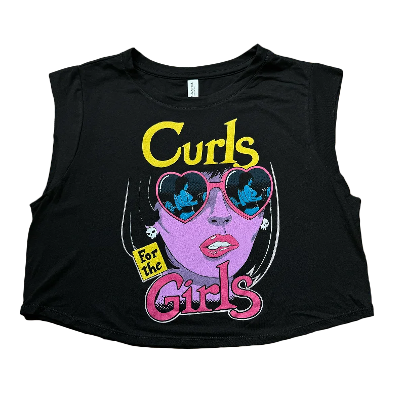 CURLS For The GIRLS (Black Crop Top Tank LIMITED Edition)