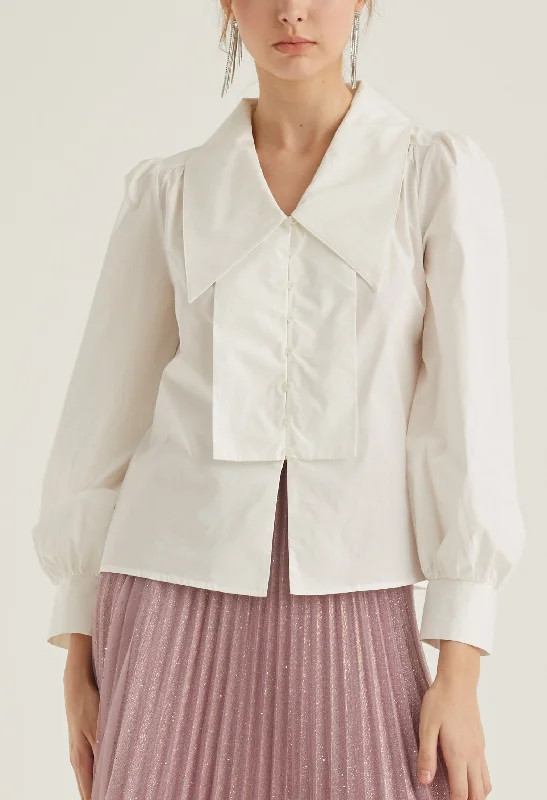 Jennie Button Front Panel Detail Blouse