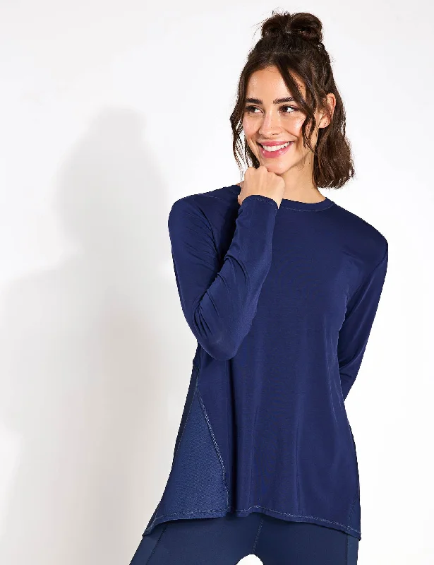 Kendall Long Sleeve Top - Navy