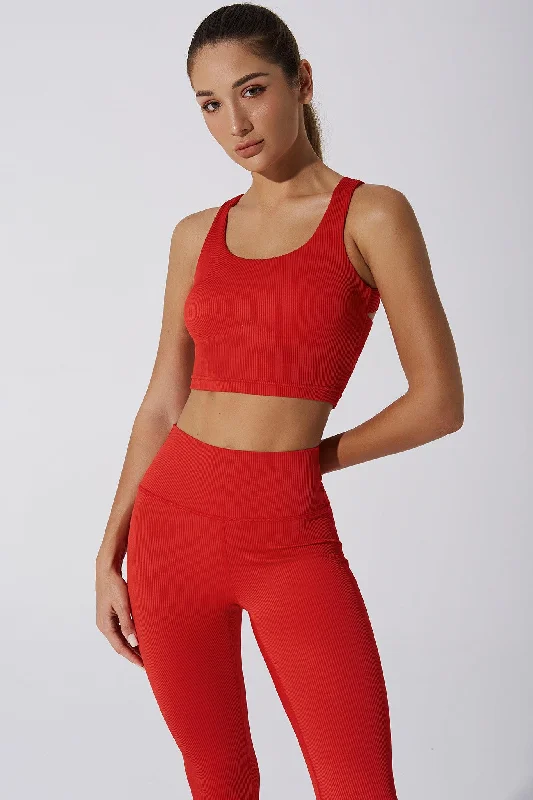 Nora Twisted Tank - Savvy Red