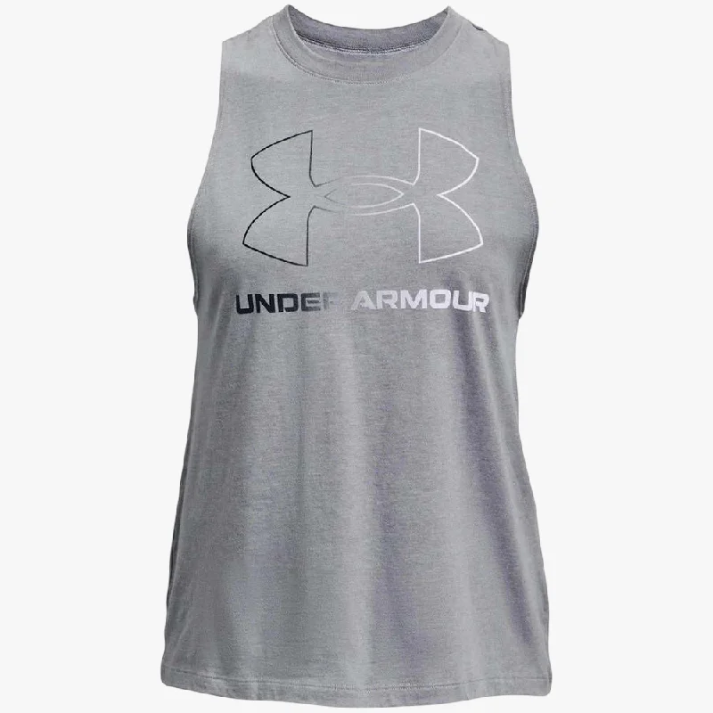 Under Armour Womens Knockout Tank Top 035 Grey