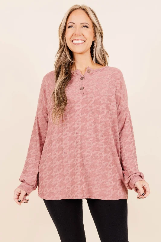 Whimsical Wonders Top, Mauve