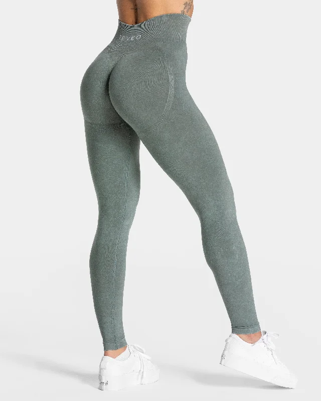 Acid Covert Scrunch Leggings "Basil"