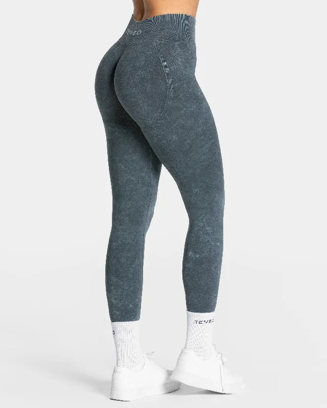 Acid Covert Scrunch Leggings "Navy"