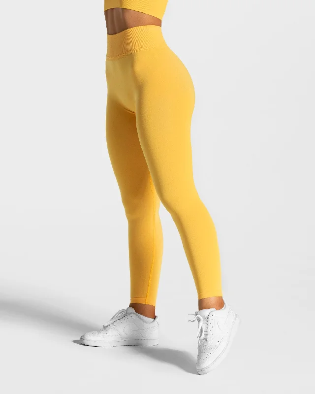 Statement Scrunch Leggings "Gelb"