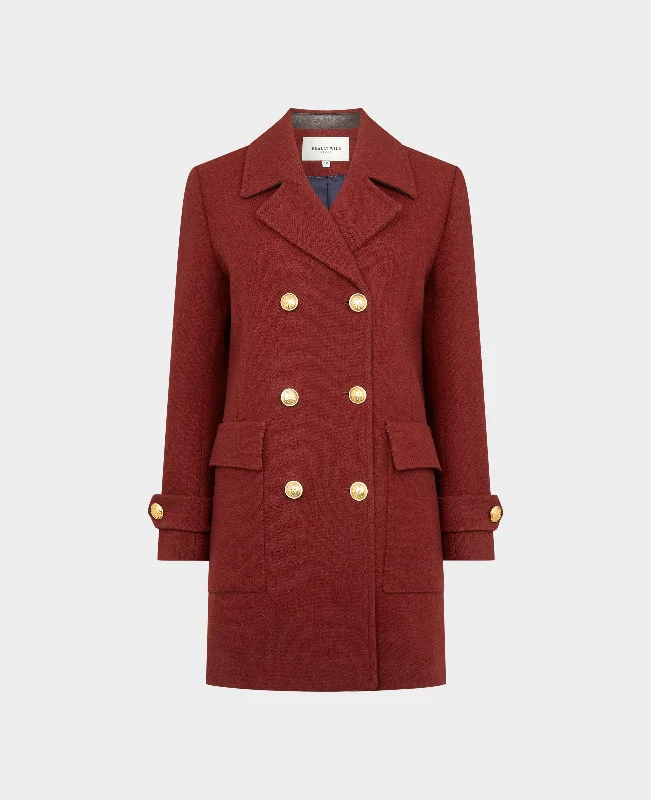 Double Breasted Wool Pea Coat