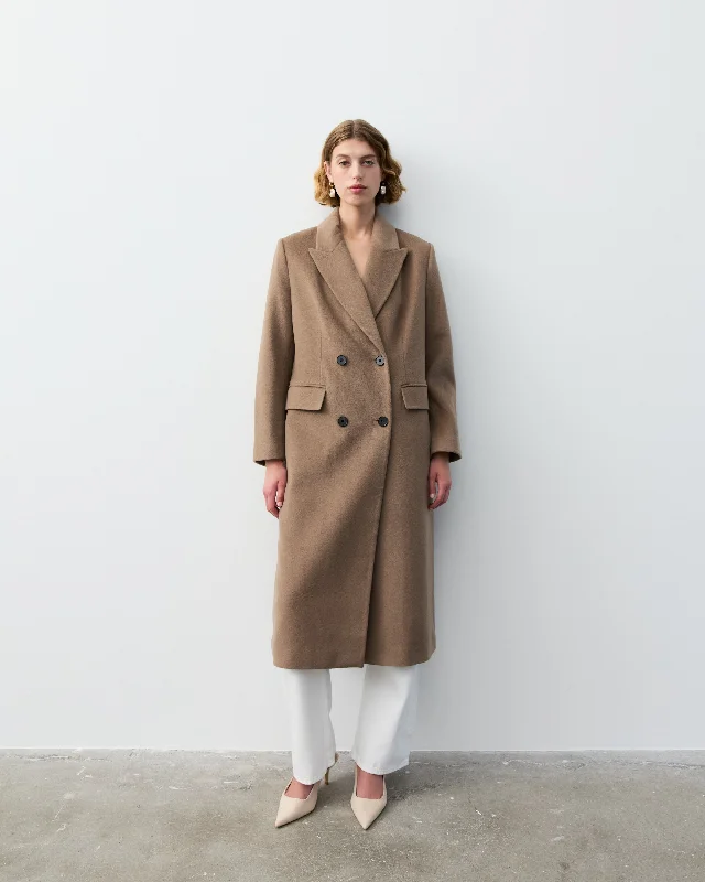 THE NEW YORK COAT- TAUPE